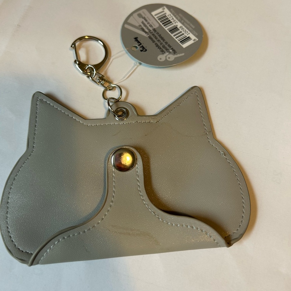 Source Unknown Gray Cat Keychain Pouch - Picture 3 of 8